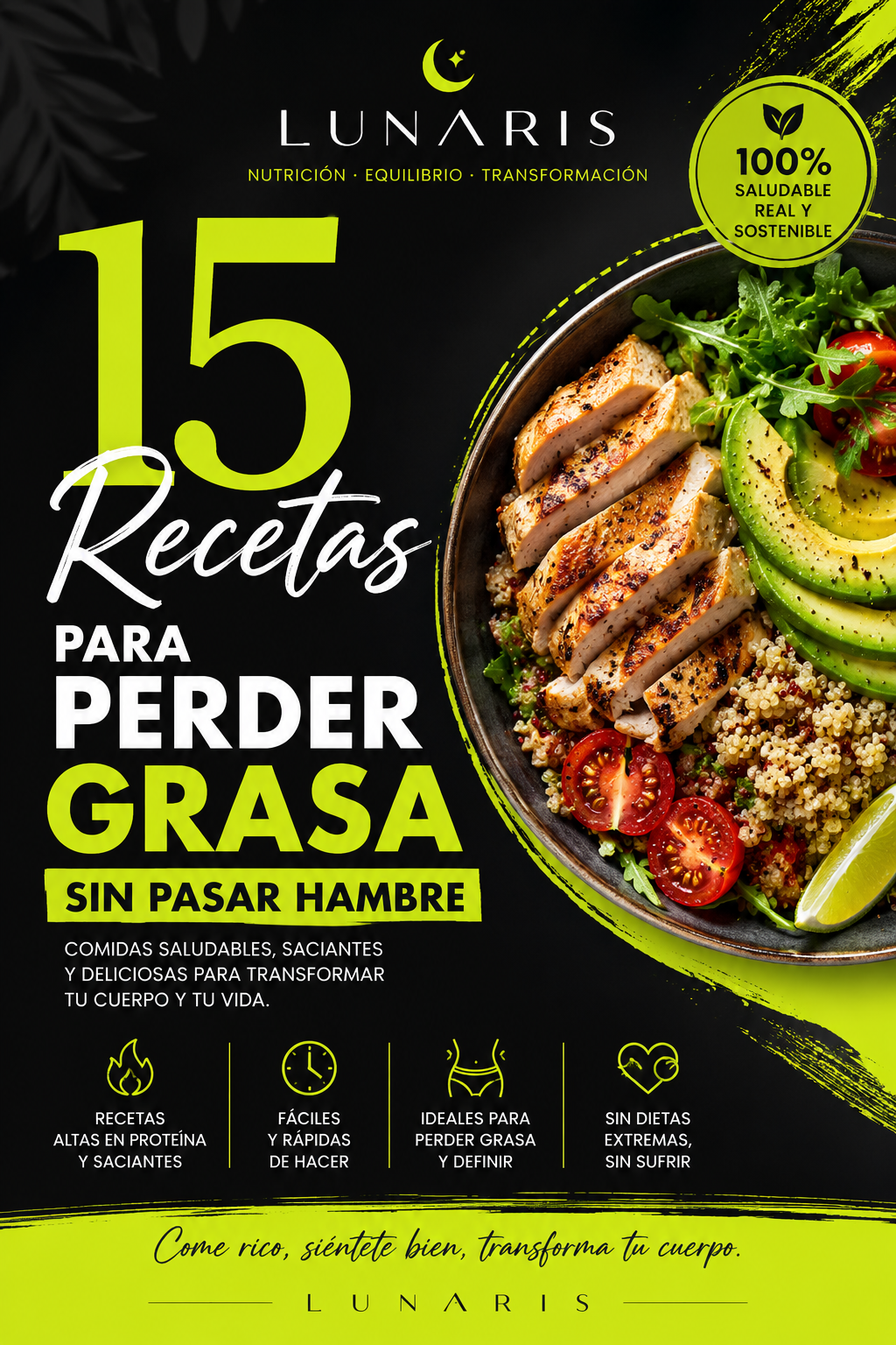 15 Recetas para perder grasa sin pasar hambre(E-book)